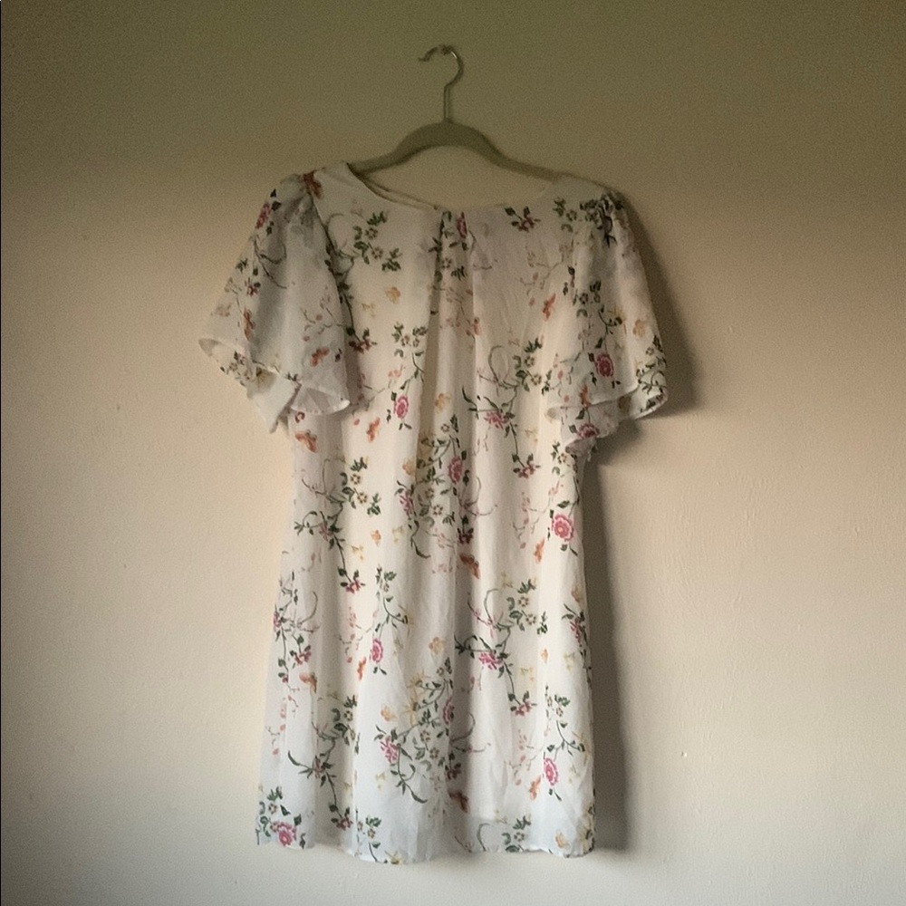 Girls Elegant Floral Print Dress